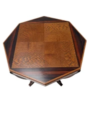 Art Deco Amsterdamse School Coffee Table in Oak, 1920s